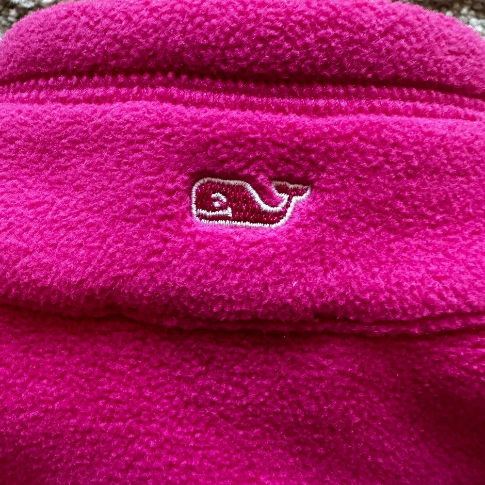 Vineyard Vines Girl’s Large (14) Bright Pink Fleece Vest in VGUC - Picture 6 of 6